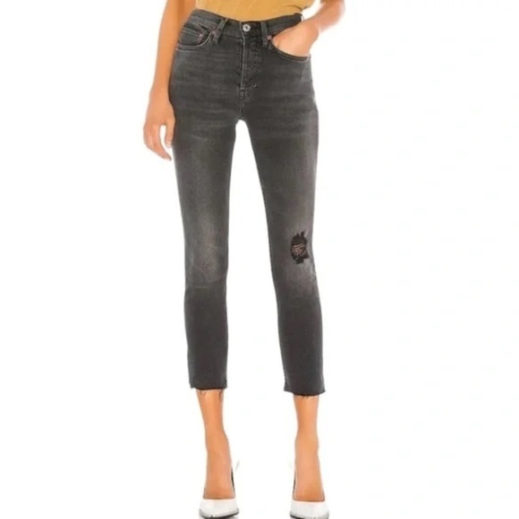 Re/Done Denim - RE/DONE Originals High Waist Ankle Crop Jeans Size 26